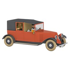 Tim und Struppi Automodell: Das rote Taxi Nº25 1/24 (Moulinsart 29925)