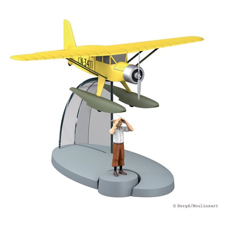 Seaplane with Tintin