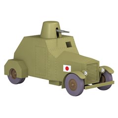 Tim und Struppi Automodell: Das gepanzerte Fahrzeug der Japaner Nº42 1/24 (Moulinsart 29942)