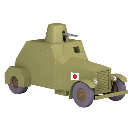 Tintin Transport Model car: the Japanese armoured vehicle Nº42 1/24 (Moulinsart 29942)