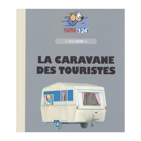 Tintin Transport Model car: the Tourist caravan in the Black Island Nº51 1/24 (Moulinsart 29951)