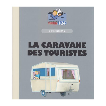 Tintin Transport Model car: the Tourist caravan in the Black Island Nº51 1/24 (Moulinsart 29951)