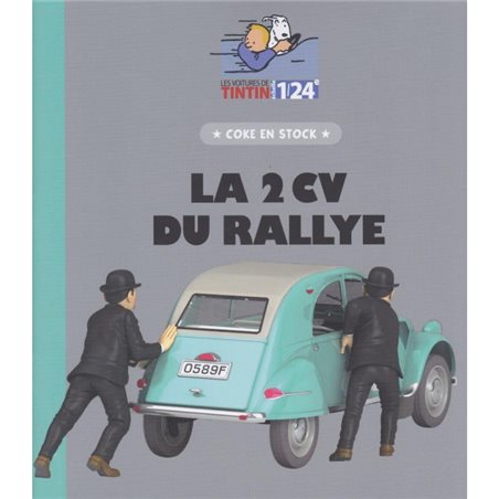 Tintin Transport Model car: the Citroën 2CV of the Rally Nº54 1/24 (Moulinsart 29954)