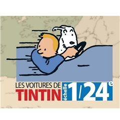 Tintin Transport Model car: The Panhard Dyna Z taxi  Nº30 1/24 (Moulinsart 29930)