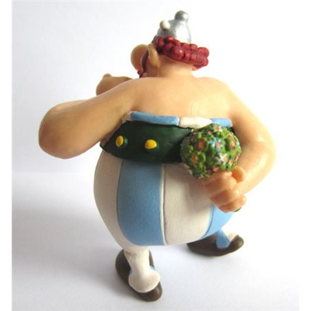 Asterix & Obelix Figur: Obelix mit Blumen (Plastoy)