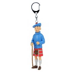 Tintin Keychain: Tintin in Kilt, 8 cm (Moulinsart)