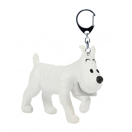Tintin Keychain: Snowy with Message, 4 cm (Moulinsart)