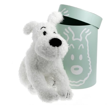 Tintin Soft Cuddly Toy: Snowy in gift box, 37cm (Moulinsart 35132)