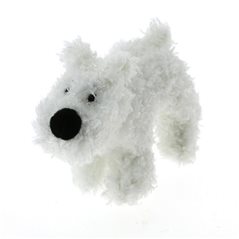 Tintin Soft Cuddly Toy: Snowy, 8 cm (Moulinsart 35139)