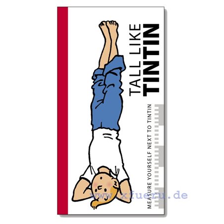 Tintin Height Chart Yoga, Englich (Moulinsart 24335)