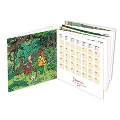 Tintin Desktop Calendar 2021 Save the Planet, 15x21cm (Moulinsart 24444)
