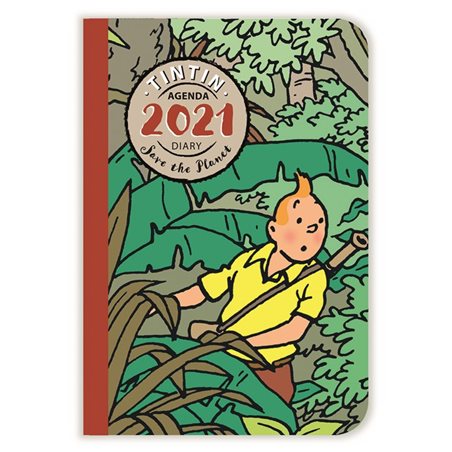 Tintin Pocket diary agenda 2021 Save the Planet, 9x16cm (Moulinsart 24446)