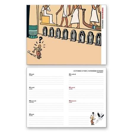 Tintin Pocket diary agenda 2022, 9x16cm (Moulinsart 24453)
