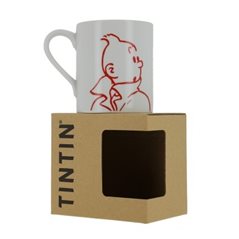 Tim und Struppi Tasse: Tim Portrait Porzellan Tasse für Kaffe & Tee (Moulinsart 47977)