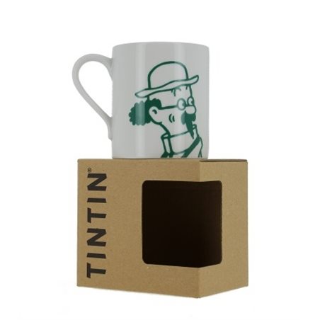 Tim und Struppi Tasse: Professor Bienlein Portrait Porzellan Tasse für Kaffe & Tee (Moulinsart 47978)