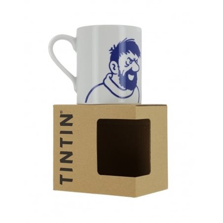 Tim und Struppi Tasse: Kapitän Haddock Portrait Porzellan Tasse für Kaffe & Tee (Moulinsart 47980)
