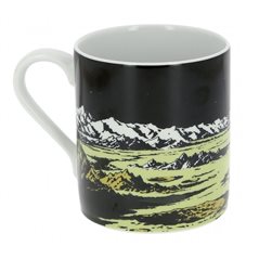 Tintin Mugs: Porcelain mug Tintin: The Lunar Rocket on the Moon (Moulinsart 47987)