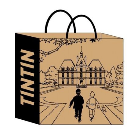 Tintin Bag: Recycled paper bag Château de Cheverny, 25x11x36cm (Moulinsart 04240)