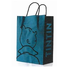 Tintin Bag: Recycled paper bag Tintin Profil, 21x9x28cm (Moulinsart 04242)