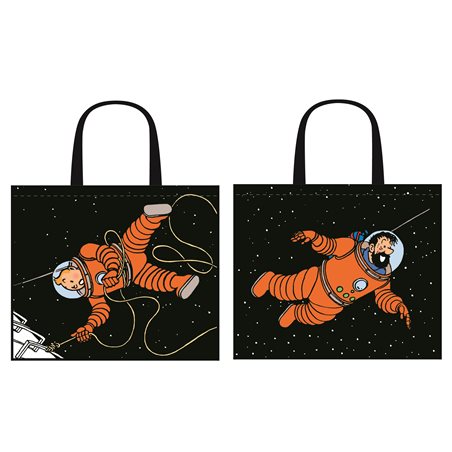 Tim und Struppi Tasche: Kunststofftasche Tim & Kapitän Haddock Spacewalk (Moulinsart 04245)