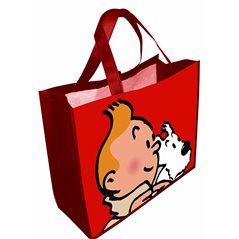 Tintin Bag: Tintin and Snowy red (Moulinsart 04247)