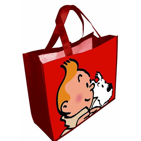 Tintin Bag: Tintin and Snowy red (Moulinsart 04247)