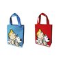 Tintin Bag: Set Tintin and Snowy, 2x bags, one in blue & one in red (Moulinsart 04289)