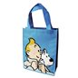 Tintin Bag: Set Tintin and Snowy, 2x bags, one in blue & one in red (Moulinsart 04289)