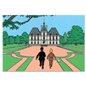 Tintin Magnet: Tintin and Snowy with Haddock at Moulinsart Castle (Moulinsart 16021)