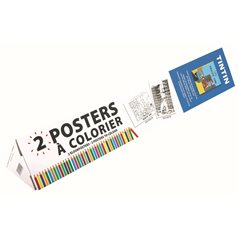 Colouring Poster Set Tintin Destination Moon (Moulinsart 24330)