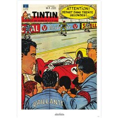 Jean Graton Cover Poster from The Journal of Tintin 1961 Nº20 (Moulinsart 27176)