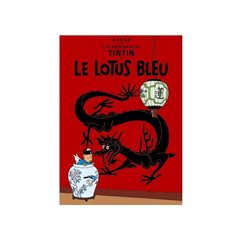 Postcard Tintin Album: Le lotus bleu, 15x10cm (Moulinsart 30073)