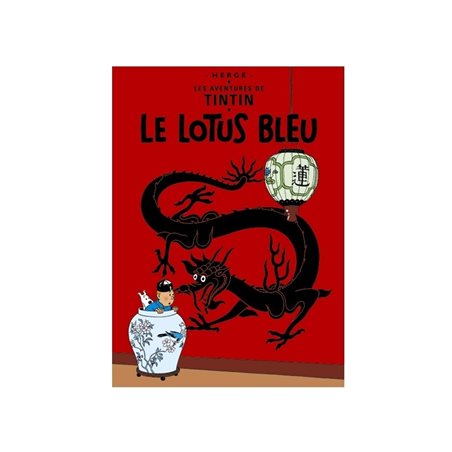Postcard Tintin Album: Le lotus bleu, 15x10cm (Moulinsart 30073)