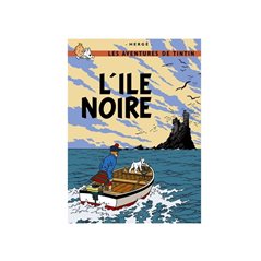 Tim und Struppi Postkarte: L'lLe noire, 15x10cm (Moulinsart 30075)