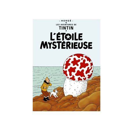 Postcard Tintin Album: L'étoile mystérieuse, 15x10cm (Moulinsart 30078)