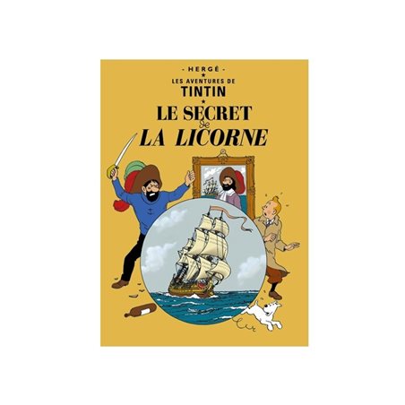 Postcard Tintin Album: Le secret de la Licorne, 15x10cm (Moulinsart 30079)