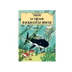 Postcard Tintin Album: Le trésor de Rackham le Rouge, 15x10cm (Moulinsart 30080)