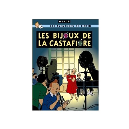 Postcard Tintin Album: Les bijoux de la Castafiore, 15x10cm (Moulinsart 30089)