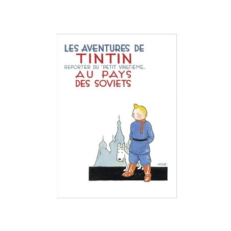 Postcard Tintin Album: Tintin au pays des soviets, 15x10cm (Moulinsart 30091)