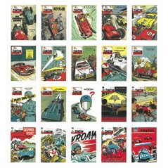 Set of 20 Jean Graton Cover Postcards from The Journal of Tintin (Moulinsart 31307)