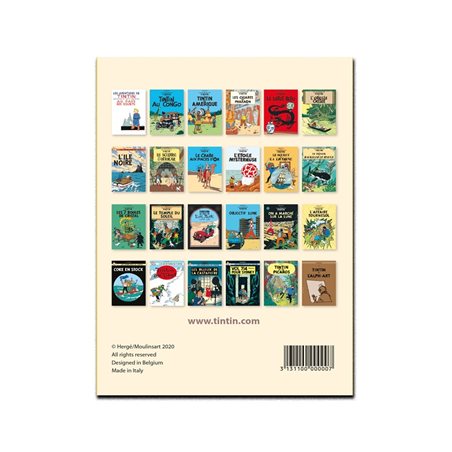Set of 24 Postcards of the adventures of Tintin (Moulinsart 31311)