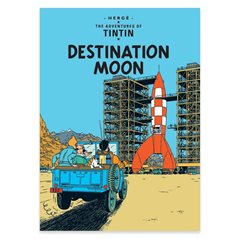 Postcard Tintin Album: Destination Moons, 15x10cm (Moulinsart 34084)