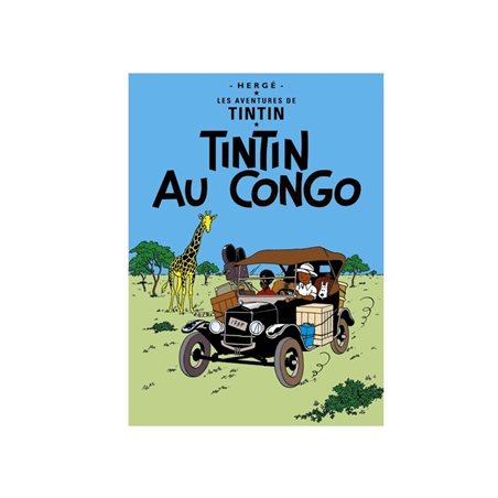 Postcard Tintin Album: Tintin au Congo, 15x10cm (Moulinsart 30070)