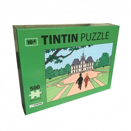 Tintin Puzzle: The Castle of Moulinsart with poster 50x67cm (Moulinsart 81547)