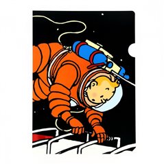 Tim und Struppi Klarsichthülle A4 - Tim als Astronaut (Moulinsart 20399)