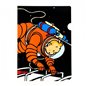 A4 Plastic Folder The Adventures of Tintin - Astronaut Tintin (Moulinsart 20399)