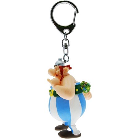 Asterix Keychain: Obelix with flowers