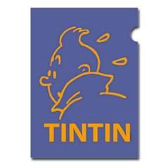 A4 Plastic Folder The Adventures of Tintin Mallow Perfil (Moulinsart 15164)