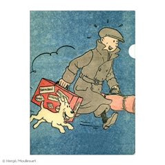 A4 Plastic Folder The Adventures of Tintin - Homecoming from The Broken Ear (Moulinsart 15176)