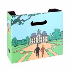 Tim und Struppi Aufbewahrungs- Box (Ordner) Schloß Mühlenhof, A4 (Moulinsart 54370)